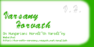 varsany horvath business card